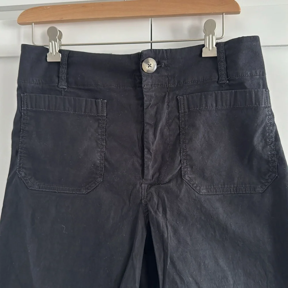 MAEVE Anthropologie The Colette Wide-Leg Cropped
Pants 30p Black - Picture 3 of 13